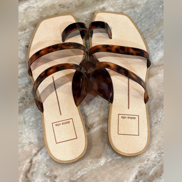 Women’s DOLCE VITA Isala tortoise brown sandals- Size 6.5 - Picture 4 of 5